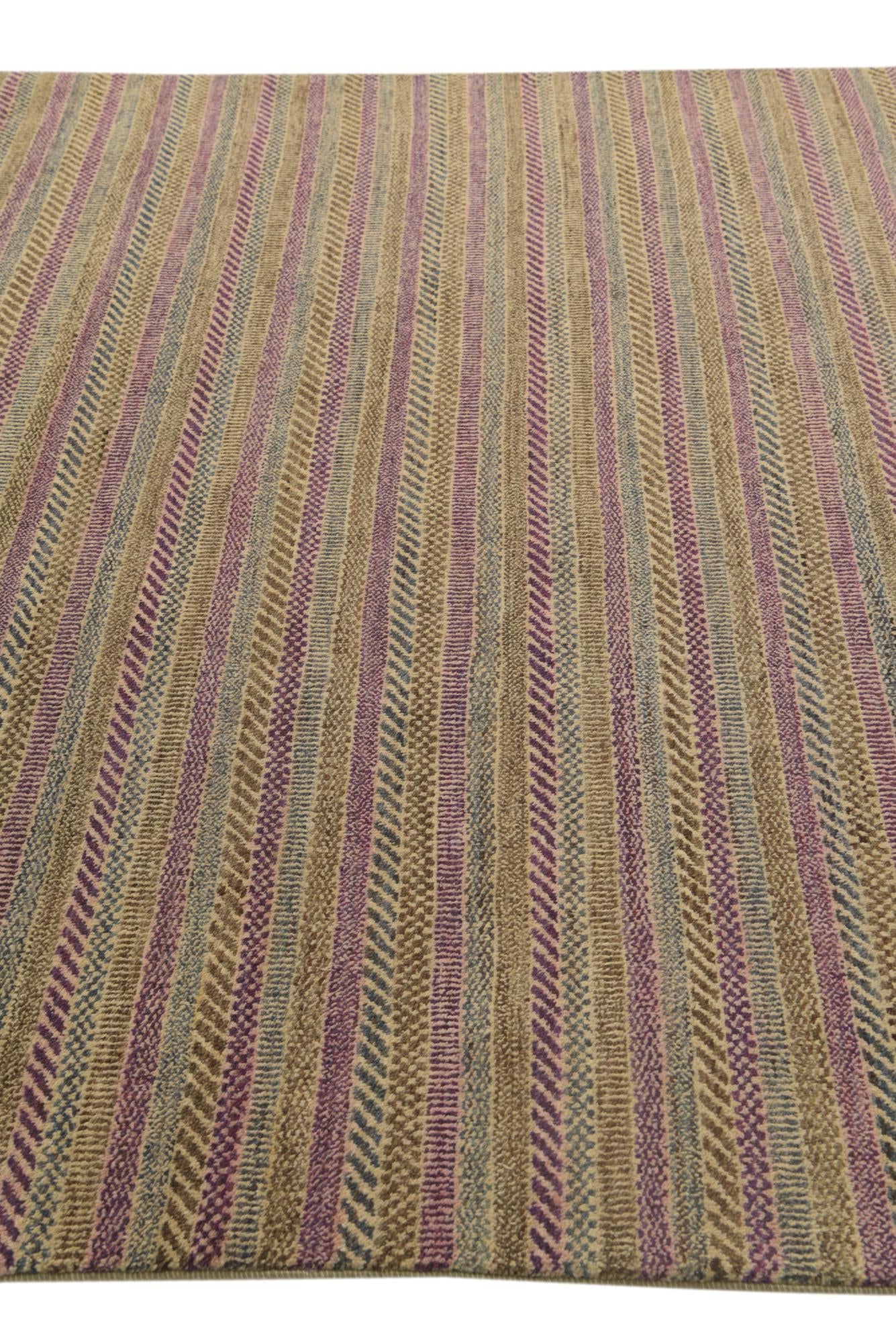 6' 6 x 8' 1 Hand Knotted Kashkuli Gabbeh Oriental Wool Rug