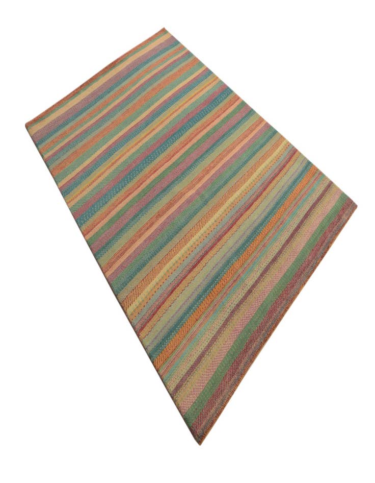 Detail image of 4' 8 x 6' 7 Hand Knotted Kashkuli Gabbeh Oriental Wool Rug