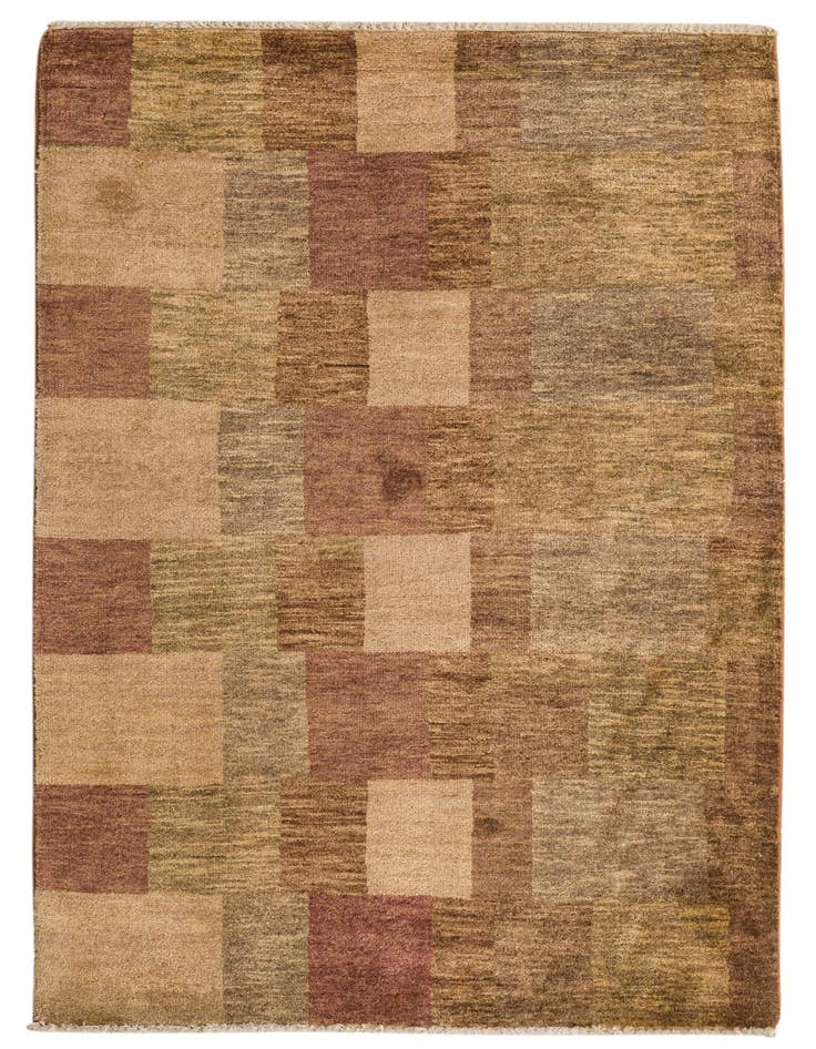Detail image of 3' 2 x 5' 2 Hand Knotted Kashkuli Gabbeh Oriental Wool Rug