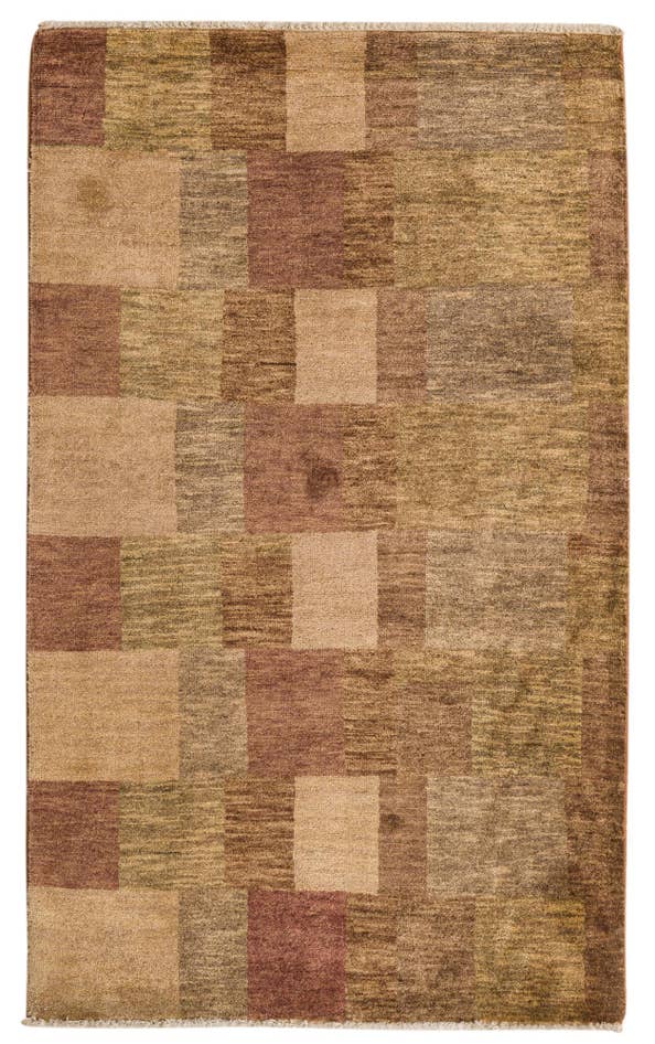 Detail image of 3' 2 x 5' 2 Hand Knotted Kashkuli Gabbeh Oriental Wool Rug