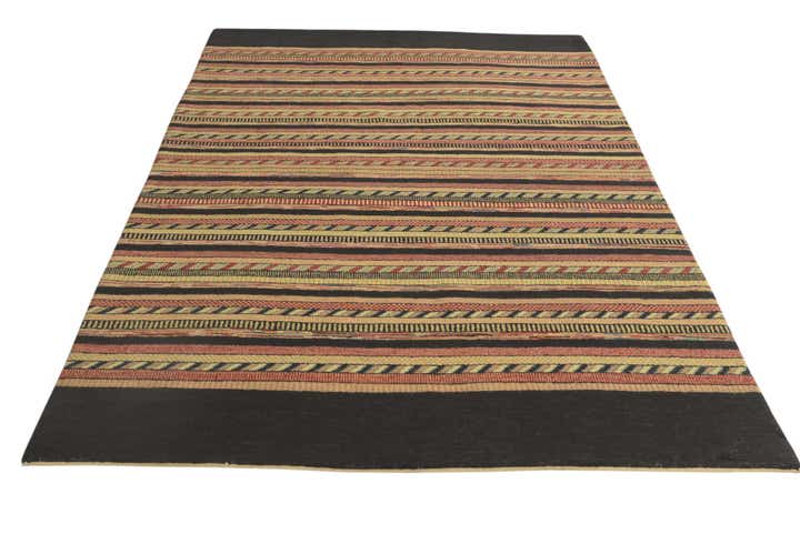 5' 8 x 8' 2 Hand Knotted Kashkuli Gabbeh Oriental Wool Rug