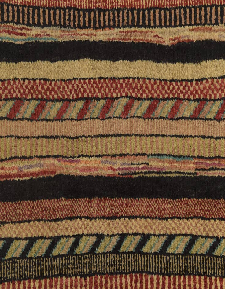 Detail image of 5' 8 x 8' 2  Hand Knotted Kashkuli Gabbeh Oriental Wool Rug