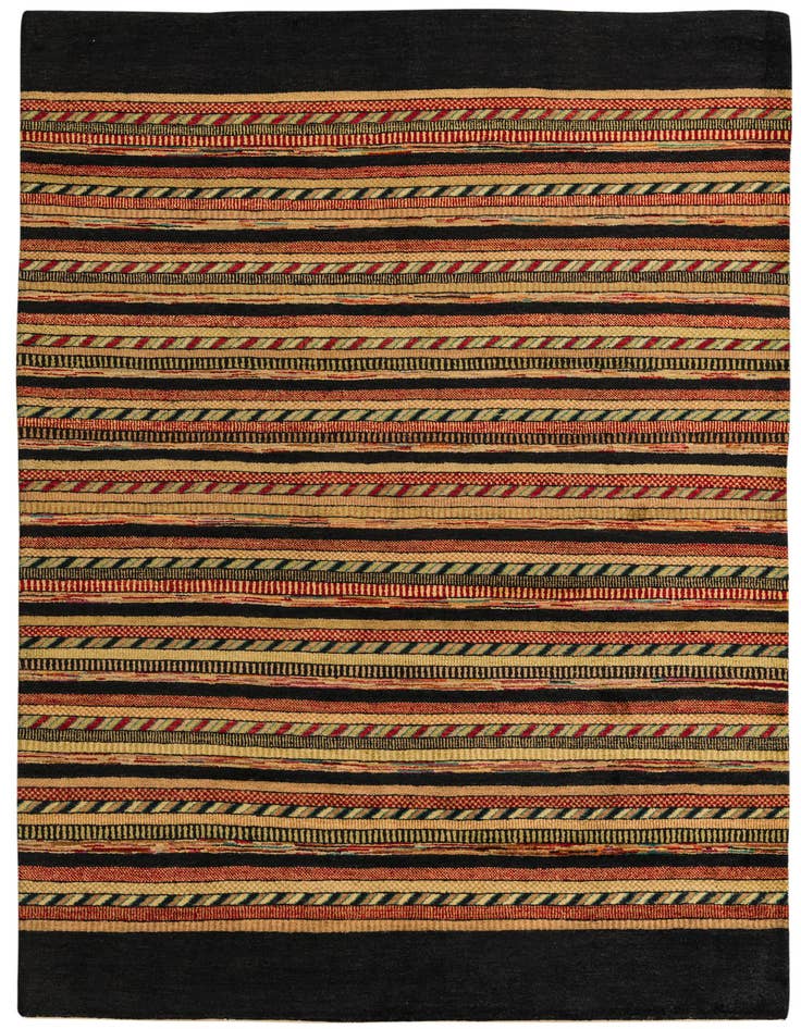 Detail image of 5' 8 x 8' 2 Hand Knotted Kashkuli Gabbeh Oriental Wool Rug