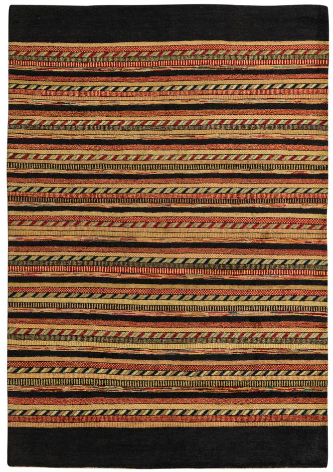 Detail image of 5' 8 x 8' 2 Hand Knotted Kashkuli Gabbeh Oriental Wool Rug