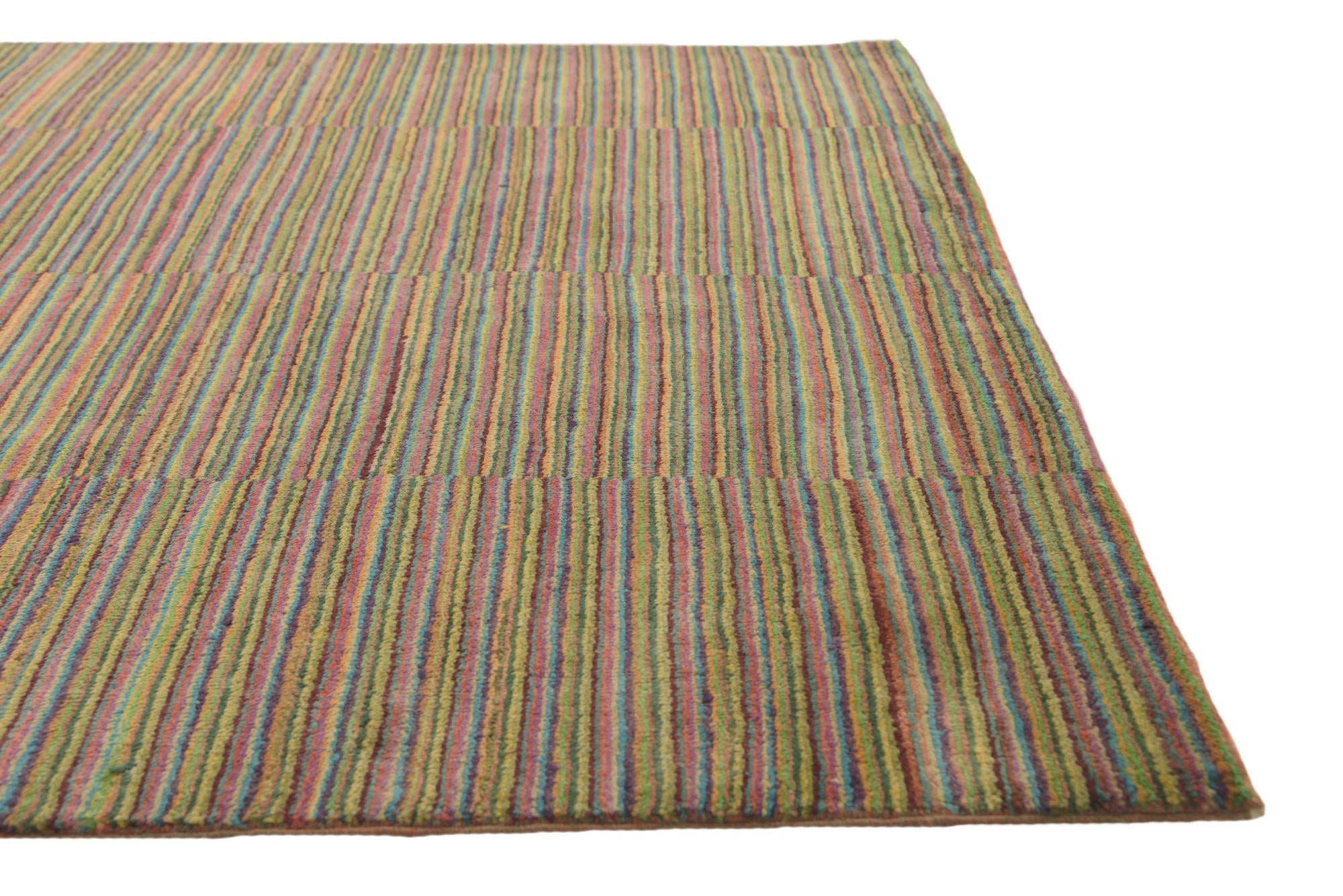 4' 9 x 6' 10 Hand Knotted Kashkuli Gabbeh Oriental Wool Rug