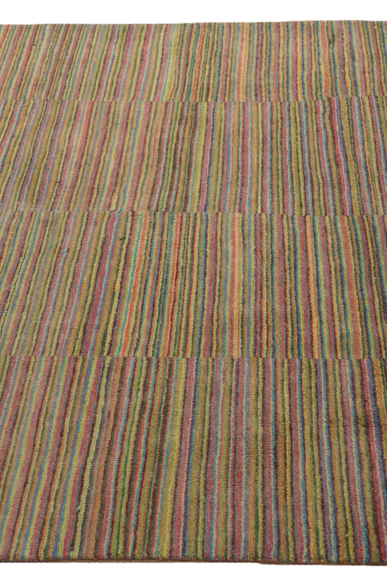 4' 9 x 6' 10 Hand Knotted Kashkuli Gabbeh Oriental Wool Rug