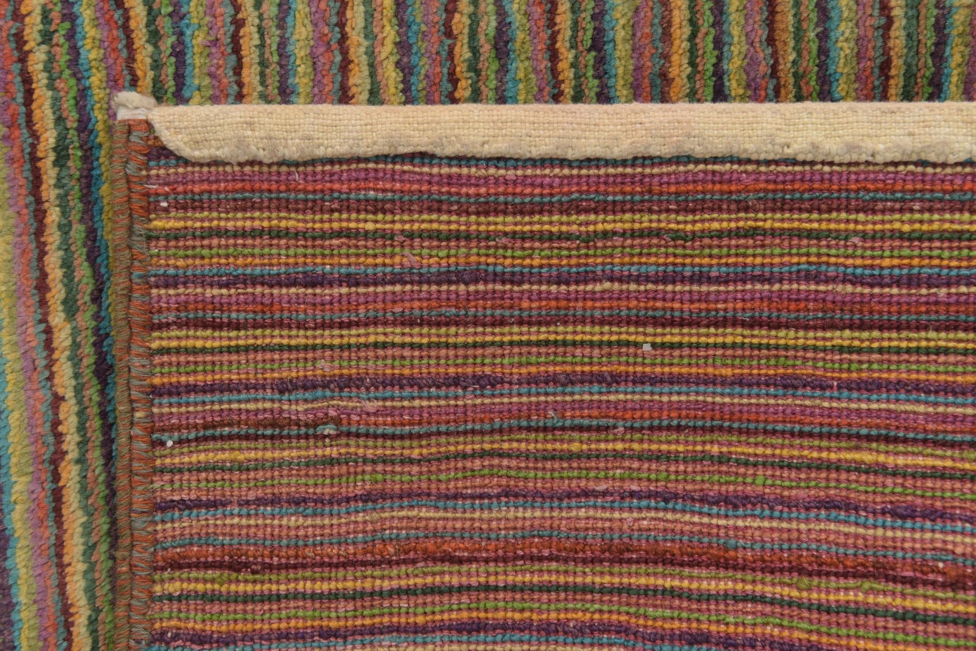 4' 9 x 6' 10 Hand Knotted Kashkuli Gabbeh Oriental Wool Rug