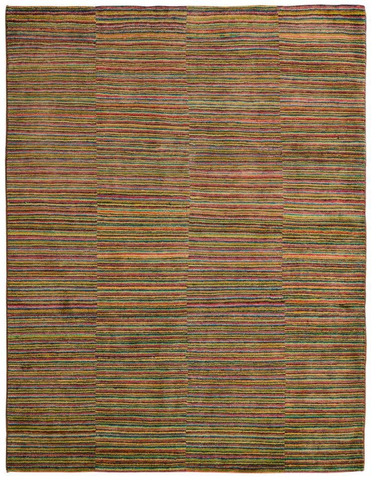Detail image of 4' 9 x 6' 10 Hand Knotted Kashkuli Gabbeh Oriental Wool Rug