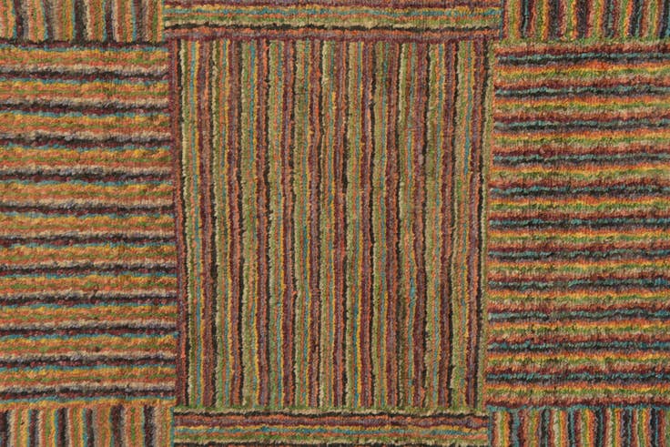 Detail image of 4' 6 x 6' 4 Hand Knotted Kashkuli Gabbeh Oriental Wool Rug