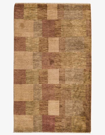 3' 2 x 5' 2 Hand Knotted Kashkuli Gabbeh Oriental Wool Rug