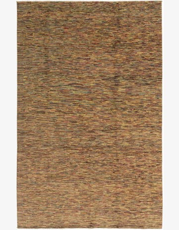 6' x 9' 4 Hand Knotted Kashkuli Gabbeh Wool Rug