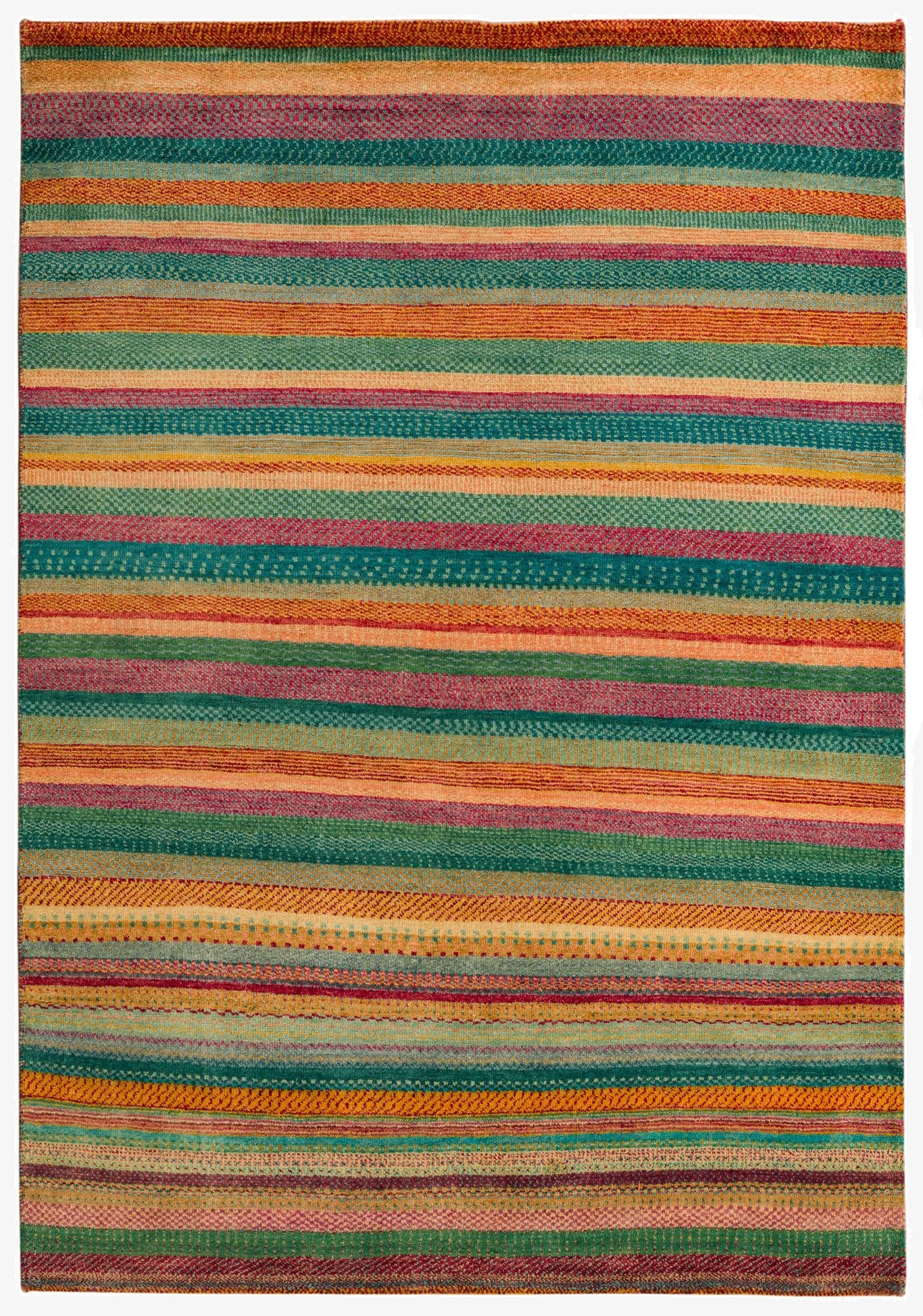 4' 8 x 6' 7  Hand Knotted Kashkuli Gabbeh Oriental Wool Rug