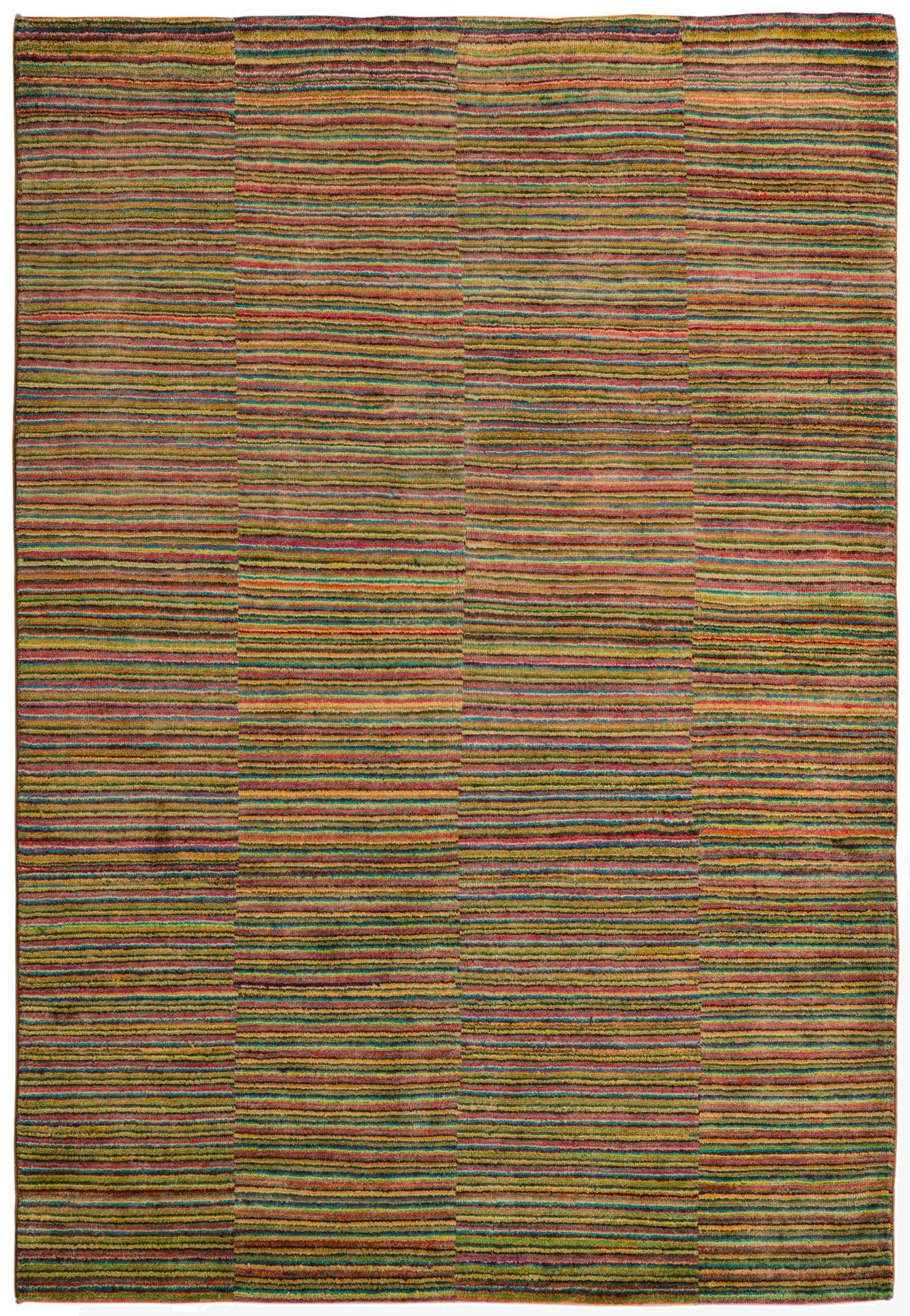 4' 9 x 6' 10  Hand Knotted Kashkuli Gabbeh Oriental Wool Rug