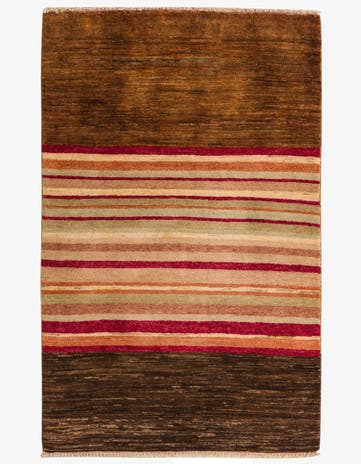 3' 1 x 4' 10 Hand Knotted Kashkuli Gabbeh Oriental Wool Rug