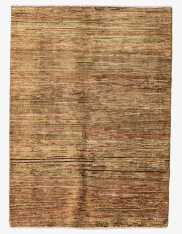 3' 4 x 4' 7 Hand Knotted Kashkuli Gabbeh Wool Rug