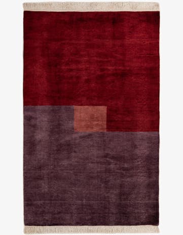 5' 3 x 8' 4 Hand Knotted Kashkuli Gabbeh Wool Rug