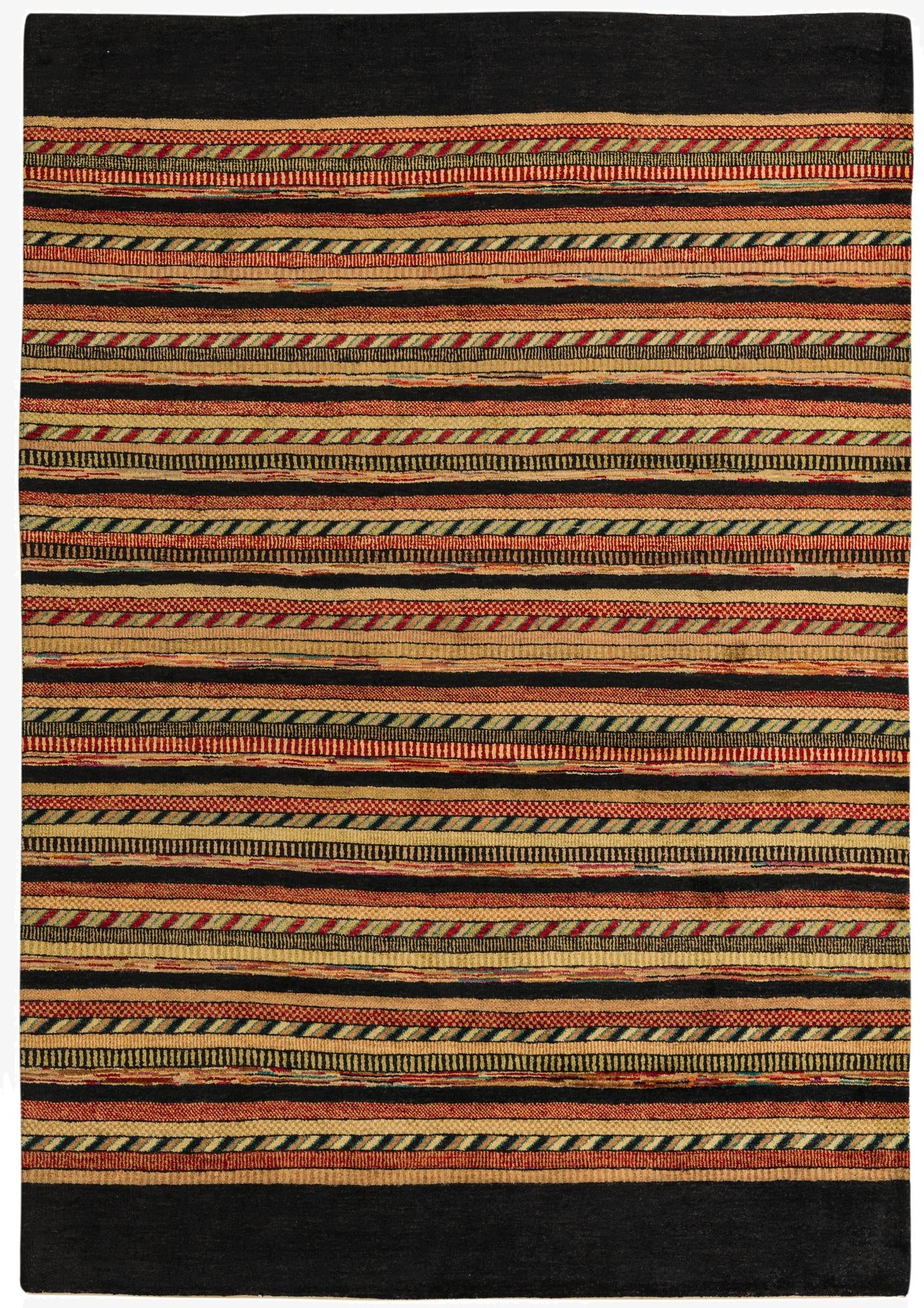 5' 8 x 8' 2  Hand Knotted Kashkuli Gabbeh Oriental Wool Rug