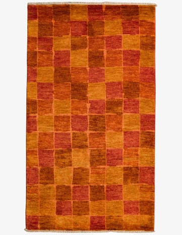 3' x 5' 2 Hand Knotted Kashkuli Gabbeh Oriental Wool Rug