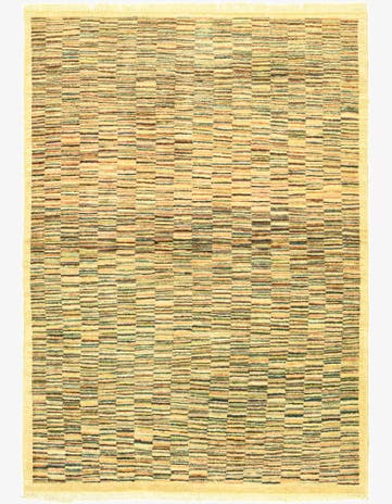 3' 4 x 4' 10 Hand Knotted Kashkuli Gabbeh Wool Rug