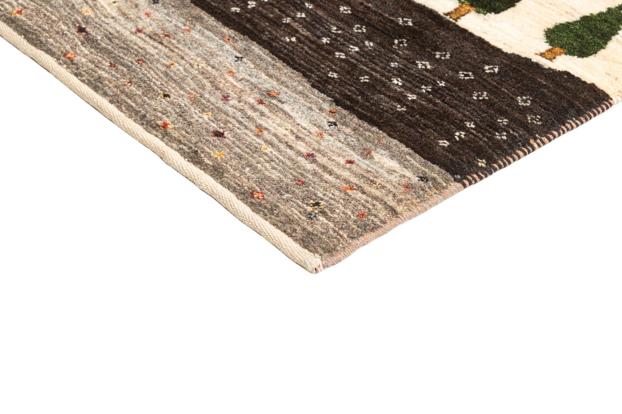 6' 8 x 10' 2 Hand Knotted Kashkuli Rug