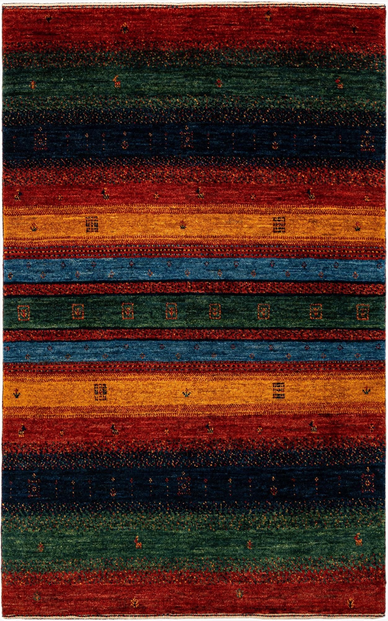 2' 7 x 4' 3 Hand Knotted Kashkuli Rug