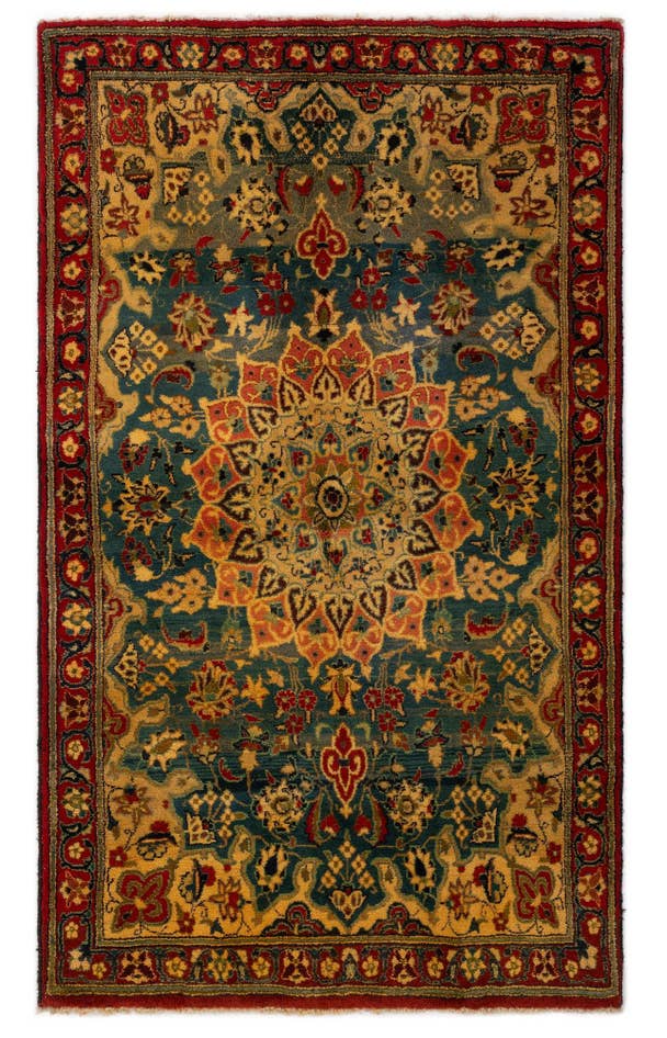 Detailansicht von 110cm x 185cm Handgeknüpft Kashmar Persisch Wolle Teppich