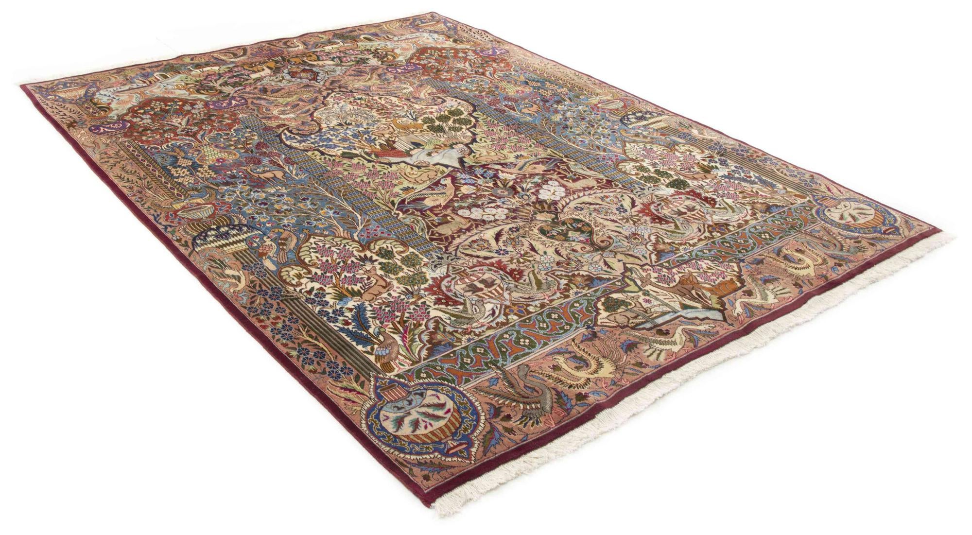 9' 9 x 12' 10 Hand Knotted Kashmar Persian Wool Rug