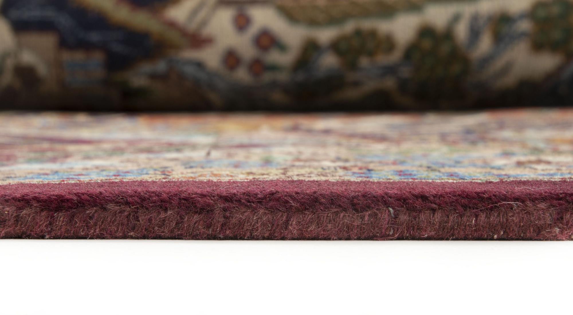 9' 9 x 12' 7 Hand Knotted Kashmar Persian Wool Rug