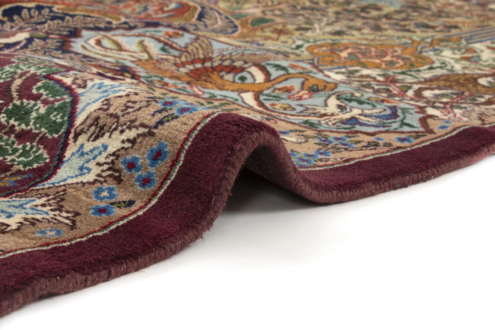 9' 9 x 12' 7 Hand Knotted Kashmar Persian Wool Rug