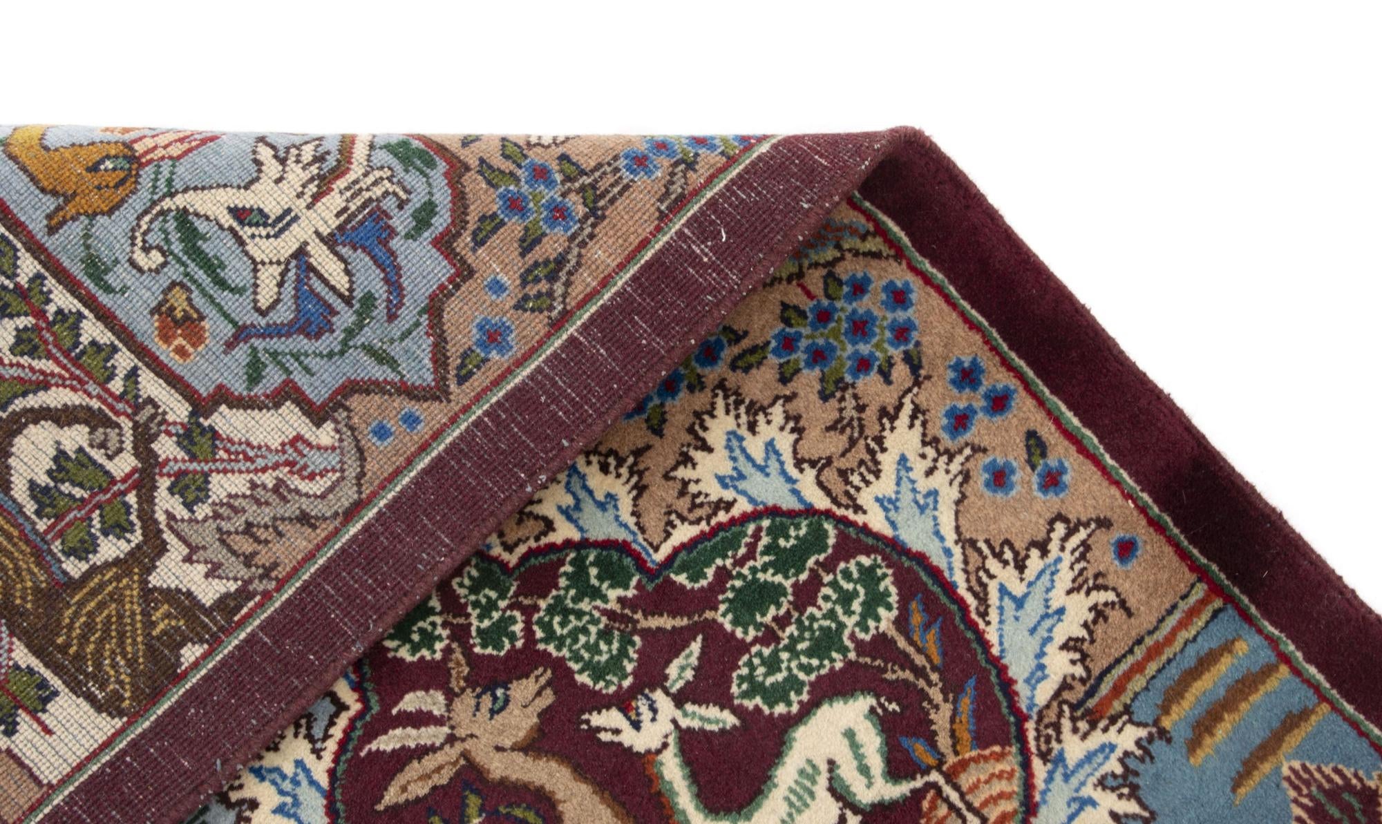 9' 9 x 12' 7 Hand Knotted Kashmar Persian Wool Rug