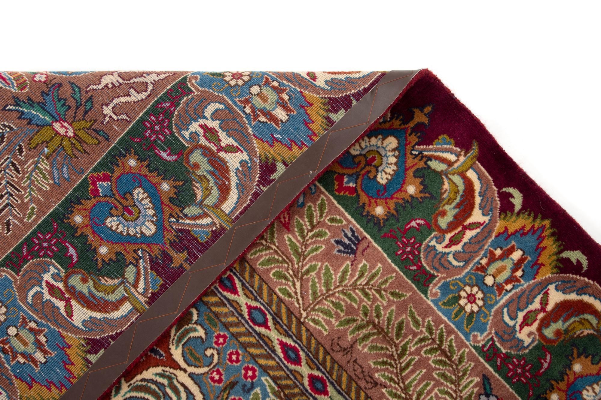 9' 9 x 12' 7 Hand Knotted Kashmar Persian Wool Rug