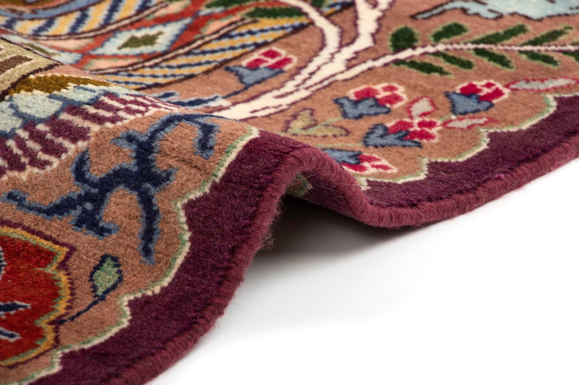 9' 9 x 13' 1 Hand Knotted Kashmar Persian Wool Rug