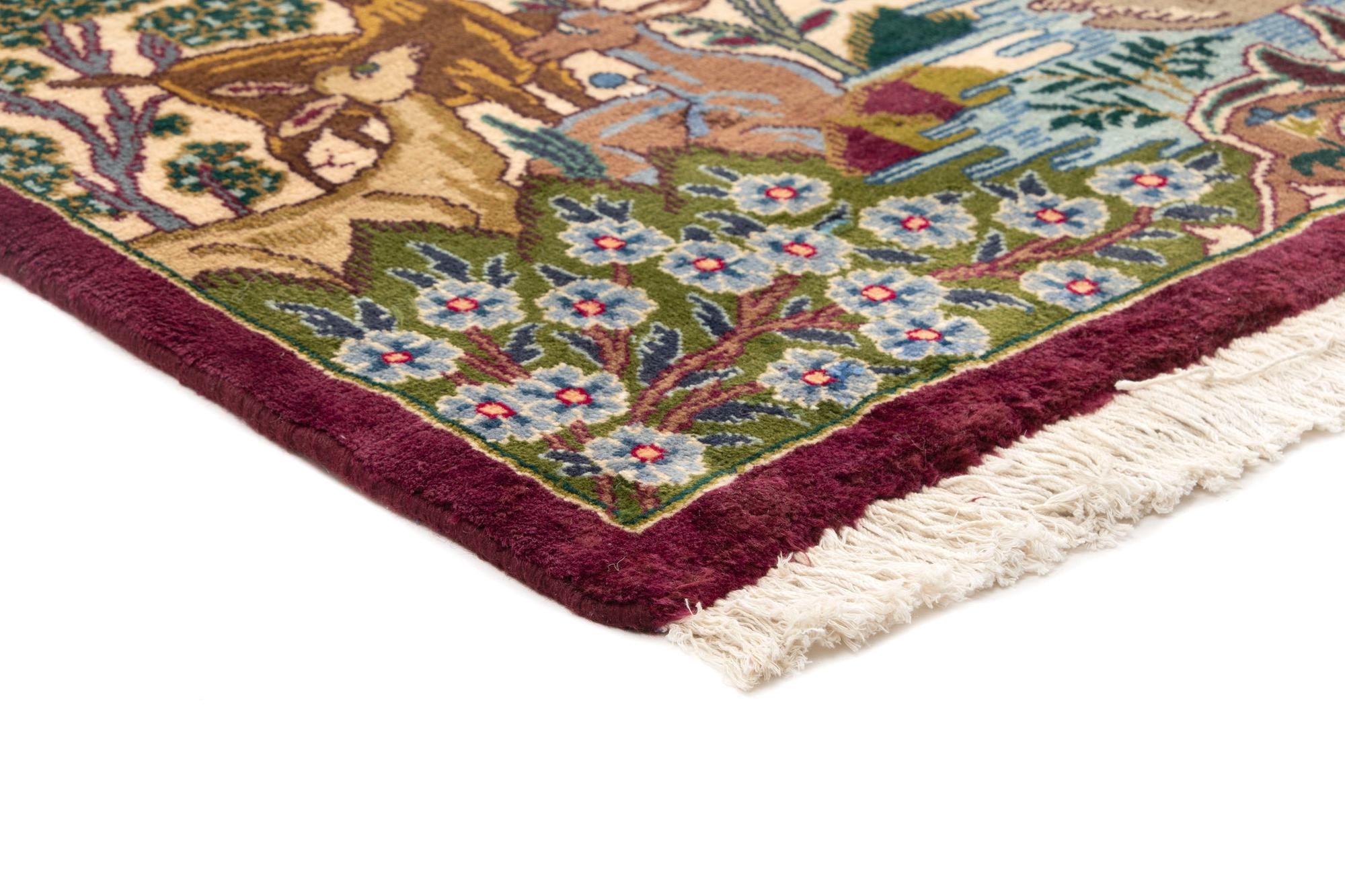 9' 11 x 12' 9 Hand Knotted Kashmar Persian Wool Rug