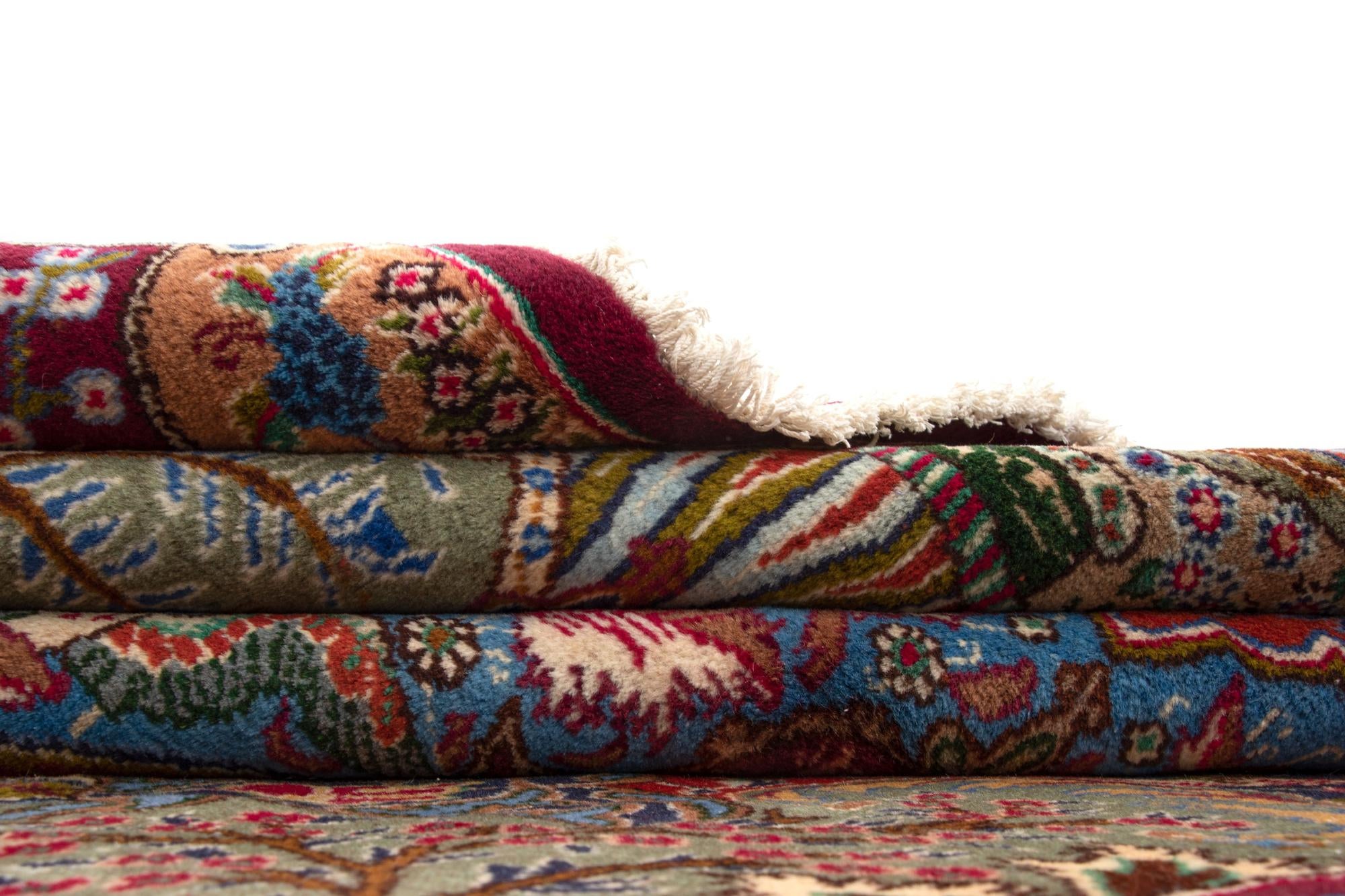 9' 7 x 12' 5 Hand Knotted Kashmar Persian Wool Rug