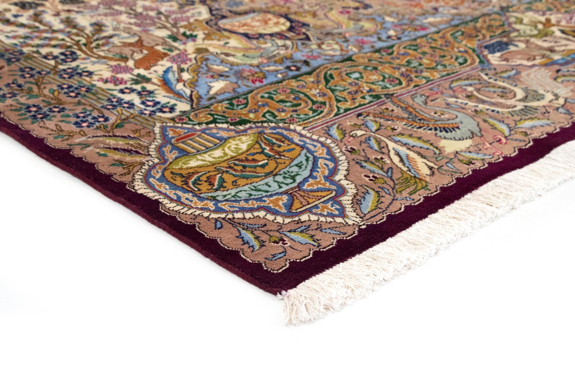 9' 9 x 13' Hand Knotted Kashmar Persian Wool Rug