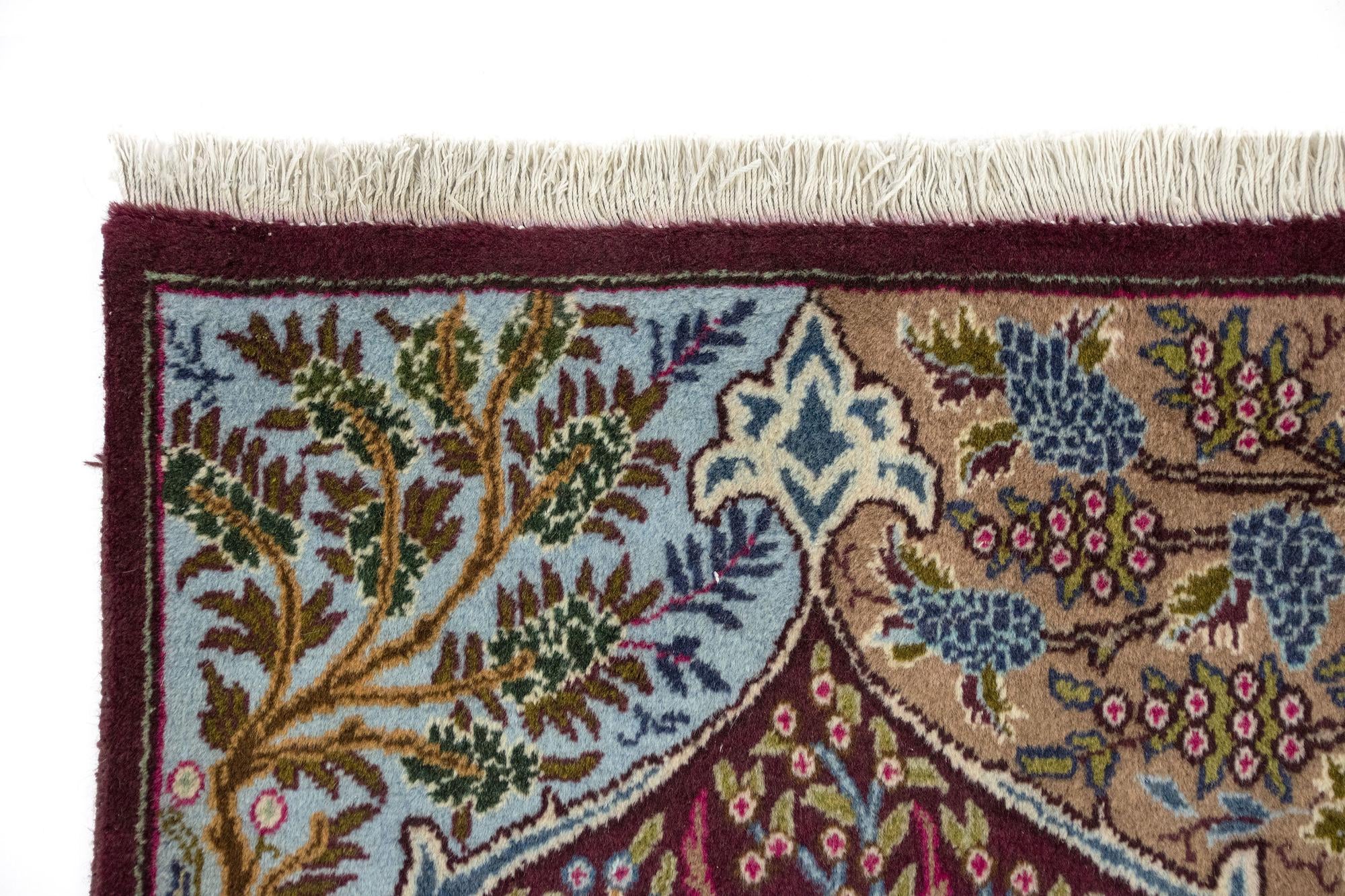 9' 8 x 12' 10 Hand Knotted Kashmar Persian Wool Rug