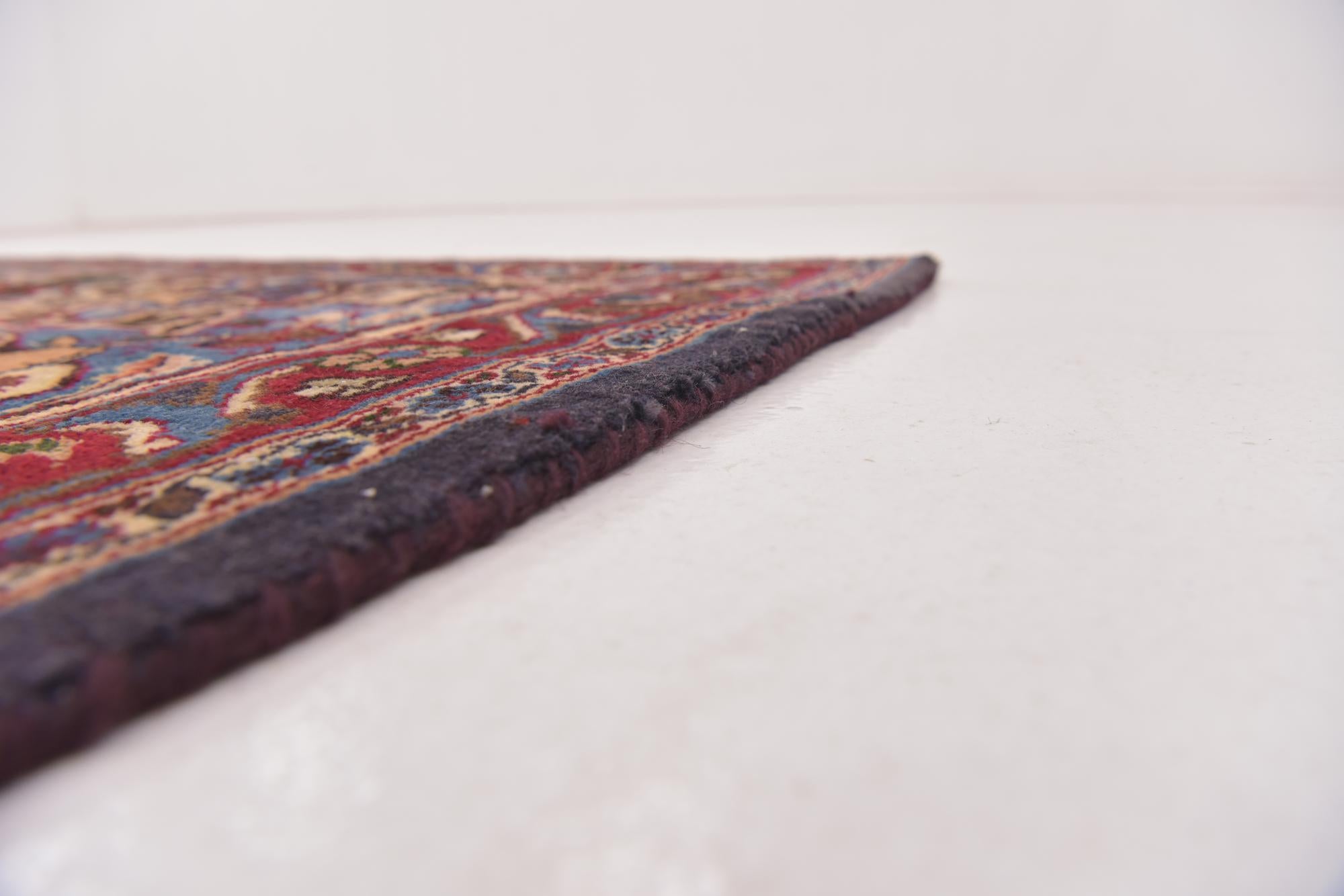 9' 7 x 12' 9 Hand Knotted Kashmar Persian Wool Rug