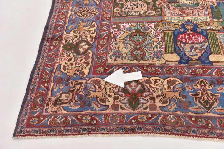 9' 7 x 12' 9 Hand Knotted Kashmar Persian Wool Rug
