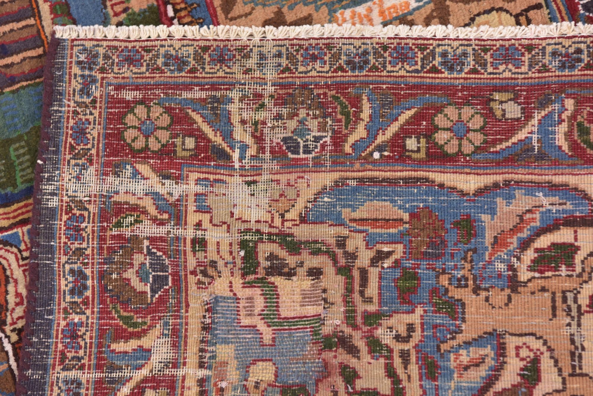 9' 7 x 12' 9 Hand Knotted Kashmar Persian Wool Rug