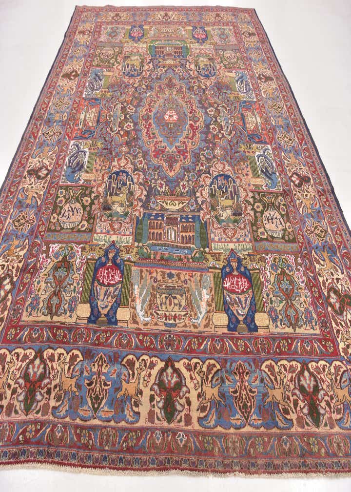 9' 7 x 12' 9 Hand Knotted Kashmar Persian Wool Rug