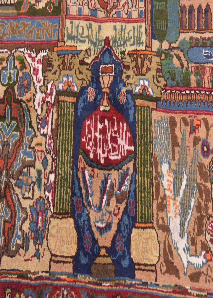 9' 7 x 12' 9 Hand Knotted Kashmar Persian Wool Rug