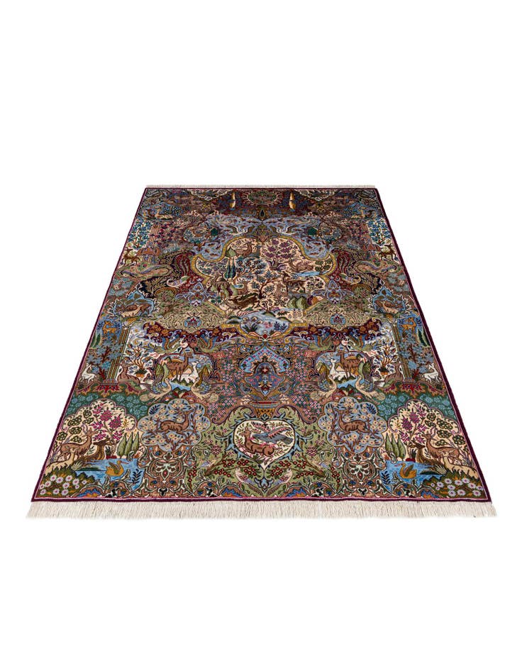 Detail image of 7' 11 x 11' 2 Hand Knotted Kashmar Persian Wool Rug
