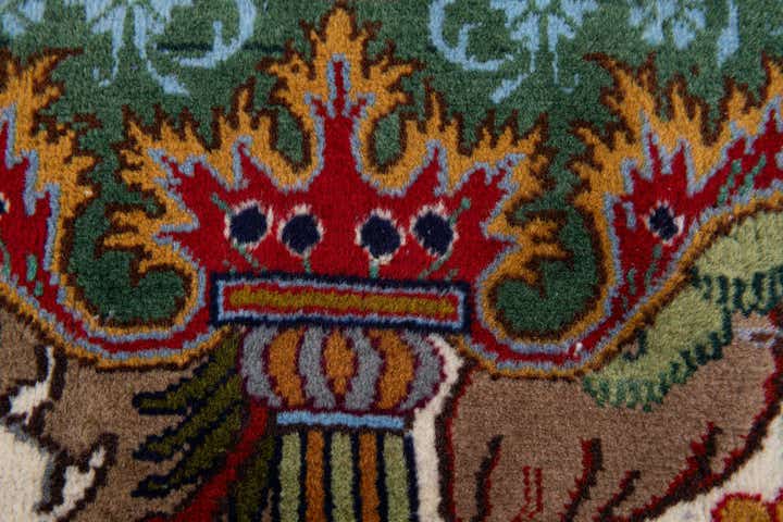 7' 11 x 11' 2 Hand Knotted Kashmar Persian Wool Rug