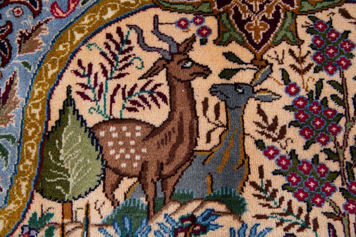 7' 11 x 11' 2 Hand Knotted Kashmar Persian Wool Rug