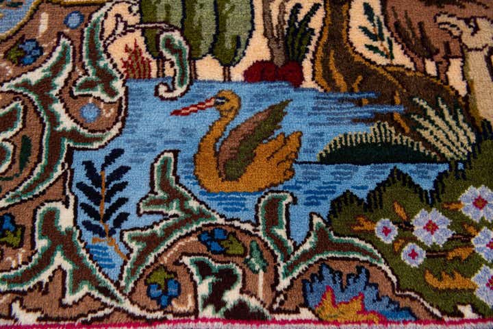 7' 11 x 11' 2 Hand Knotted Kashmar Persian Wool Rug