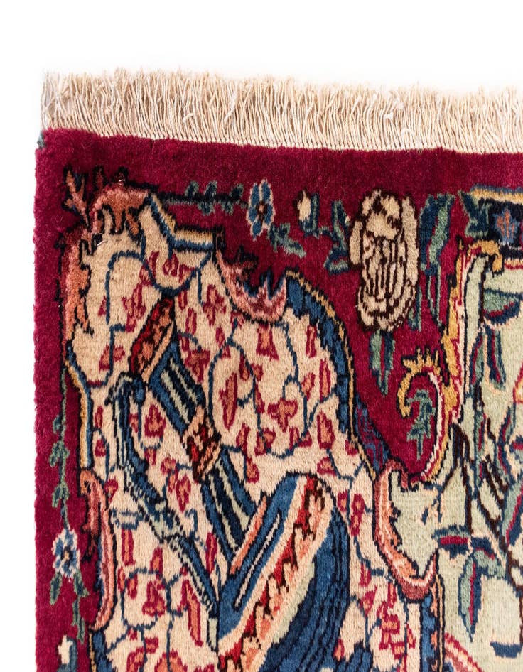 Detail image of 5' x 7' 3 Kashmar with Silk Wool Rug