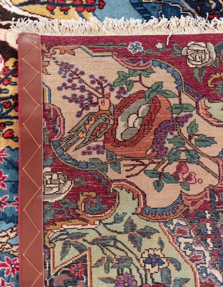 Detail image of 4' 11 x 7' 3 Kashmar with Silk Wool Rug