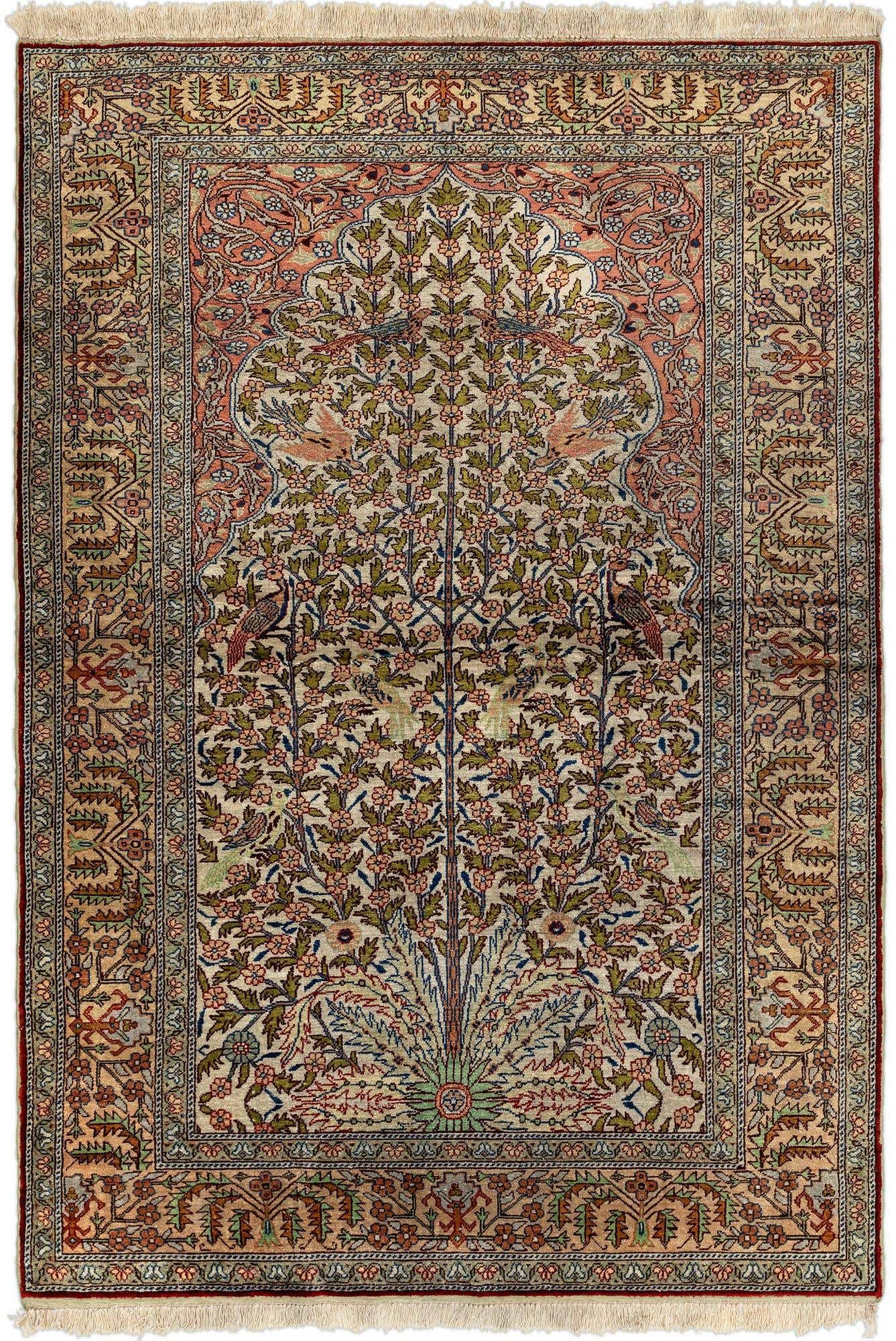 3' 7 x 5' 3 Kayseri Silk Rug