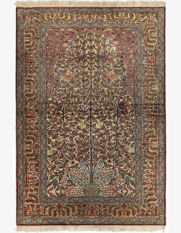 3' 7 x 5' 3 Kayseri Silk Rug