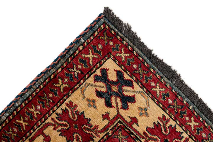 4' 3 x 5' 3 Hand Knotted Kazak Wool Rug